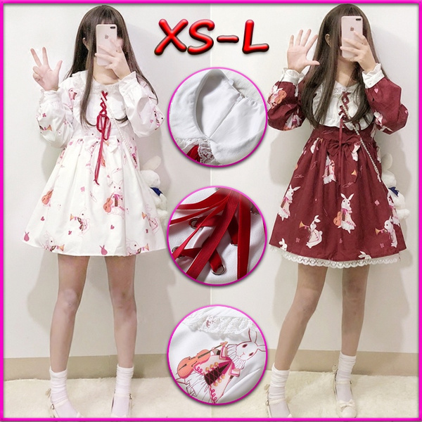 Kawaii Lolita Dress Lace Princess Skirt Lolita Cosplay Summer