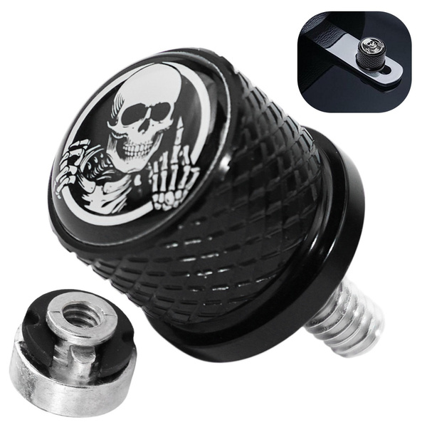 SKULL FU GREEN J3L Stainless Seat Bolt To Fender 1/4-20 For 96-16 Harley SKULL FU GREEN J3L Stainless Seat Bolt To Fender 1/4-20 For 96-16 Harley