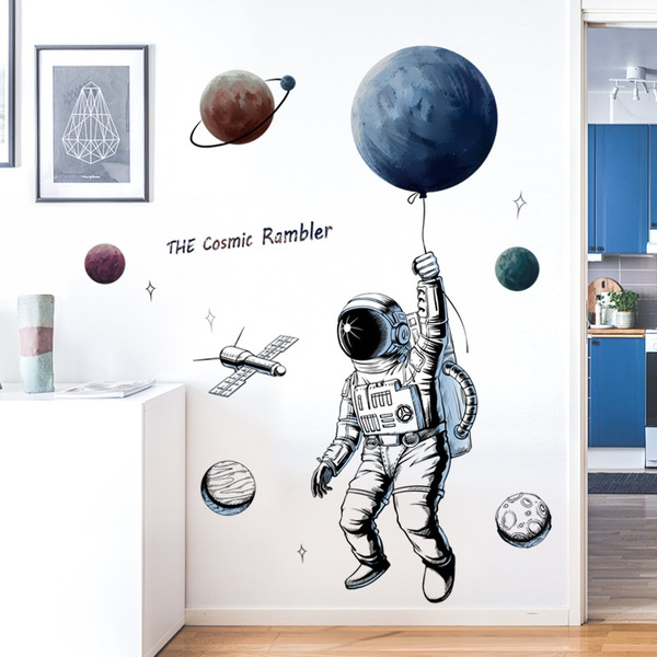 Floating Cosmonaut Spaceman Vinyl Sticker