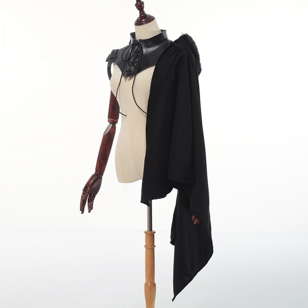 one shoulder cloak