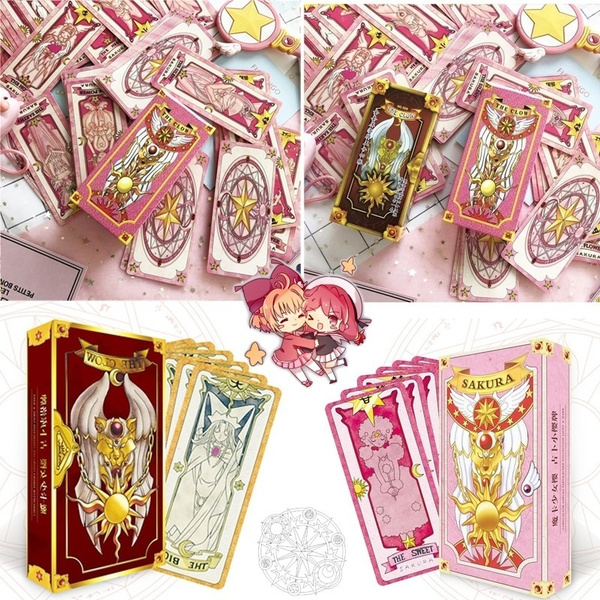 60pcs/set Anime Card Captor Kinomoto Sakura Cosplay Tarot Paper