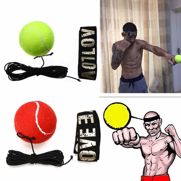 Boxing Fight Ball With Head Band Reflex Speed Tennis Training Punching Exercise 