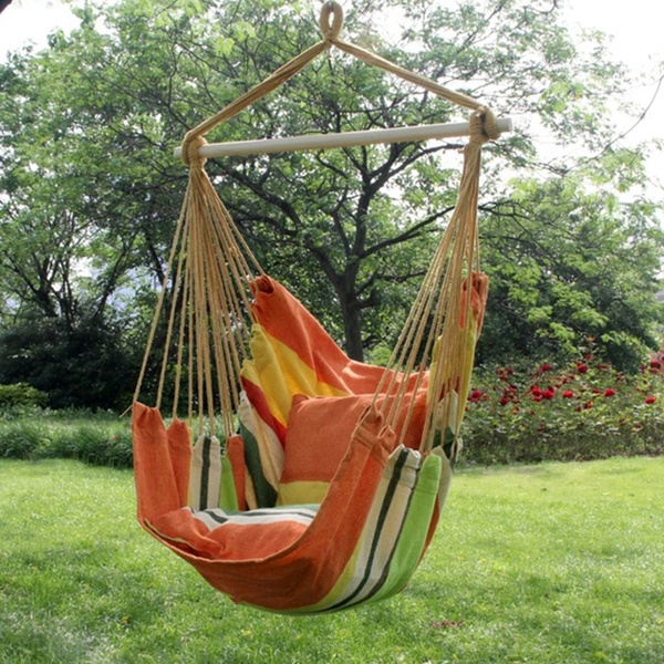 Colorful Travel Bedroom 120KG Fabric Garden Garden Hanging Chair