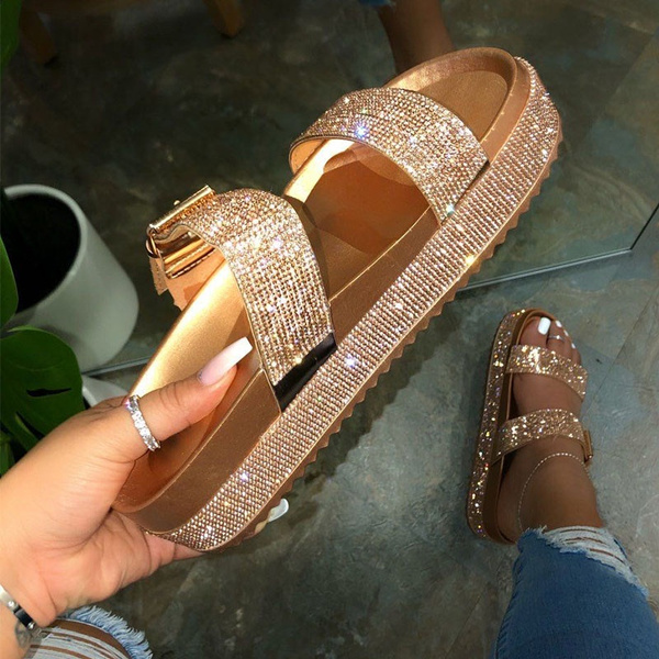 velvet sandals flat