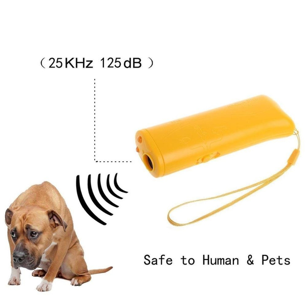 3 In 1 Ultrasound Pet Dog Repeller Anti Barking Stop Bark Training ...