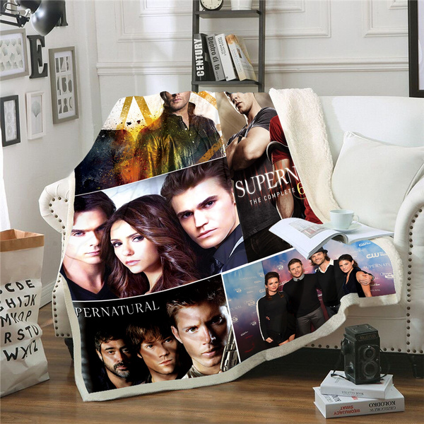 Supernatural outlet fleece blanket