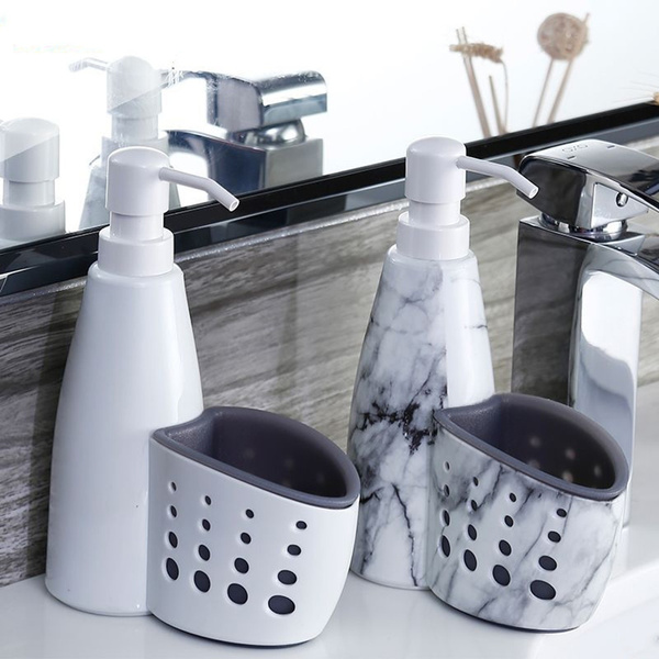 Multifunction Dispenser Storage Box Liquid Detergent Sponge Drainboard