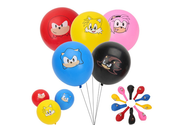 6x12” Sonic The Hedgehog Latex Balloons Childrens
