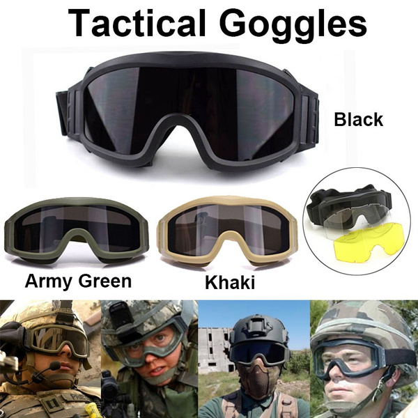 Army Green ZAPT Outdoor Tactical Goggles Military Multi Lens Safety Army Windproof Glasses Protective Eyewear Airsoft Goggles 