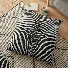 Home Decor, Zebra Print, squarepillowcover, Zebra