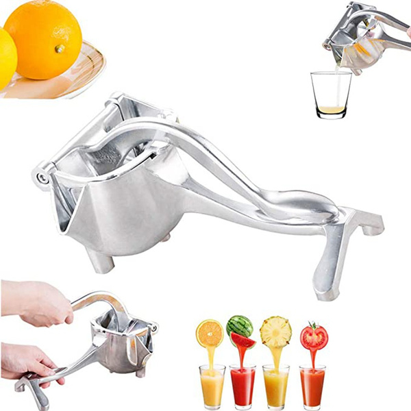 Aluminum Alloy Manual Juicer Hand Juice Press Squeezer Fruit Juicer Extractor 