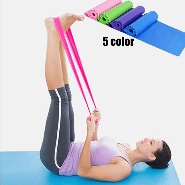 1.5m Elastic Yoga Pilates Rubber Stretch Resistance Exercise Fitness Band Be M 