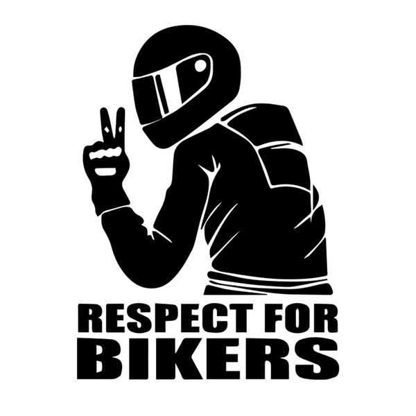 Deter Binnenwaarts Geweldig Respect for Biker" 3D Laser Car Stickers Motor Accessories High Viscosity  Vinyl Motorcycle Applique Decal | Wish