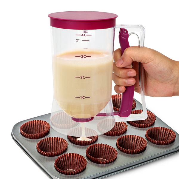 Cake Batter Dispenser Cream Speratator Cup Pancake Batter Dispenser for  Cupcakes