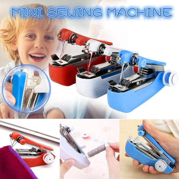 Portable Mini Clothes Machine Fabrics Sewing Needlework Hand-Held