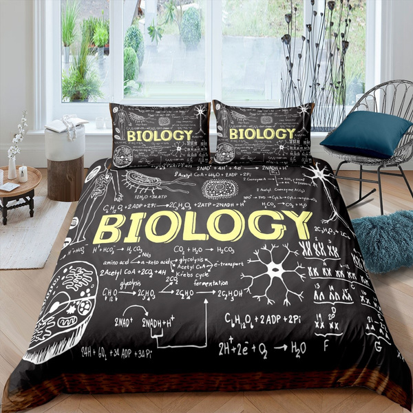 Science Campus Biology Bedding Set With, Full Queen Bed Set