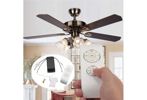 AC110V/220V Universal Ceiling Fan Lamp Light Remote Control Receiver Set  Timing