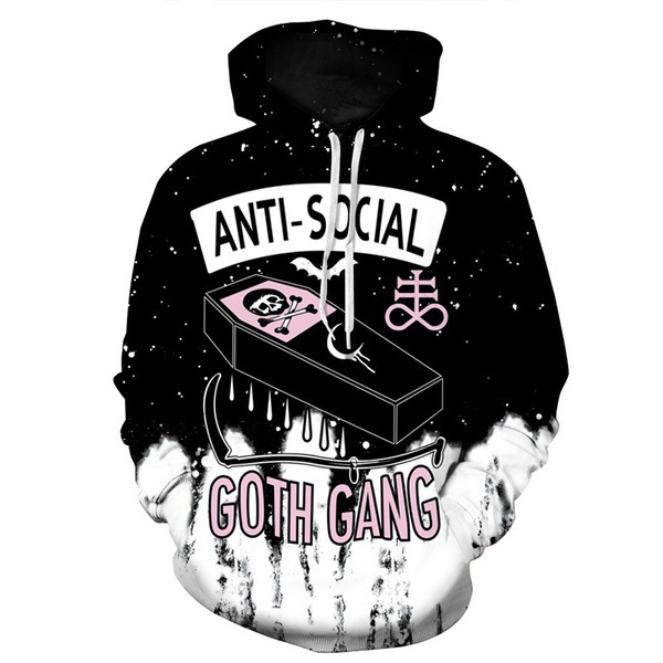 moletom com capuz anti social