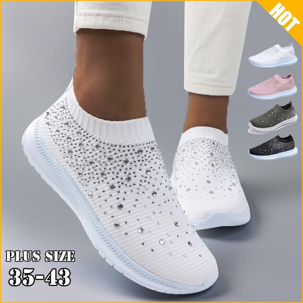 rhinestone sneaker socks