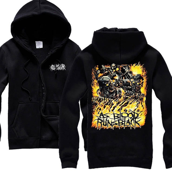 As blood runs store black hoodie