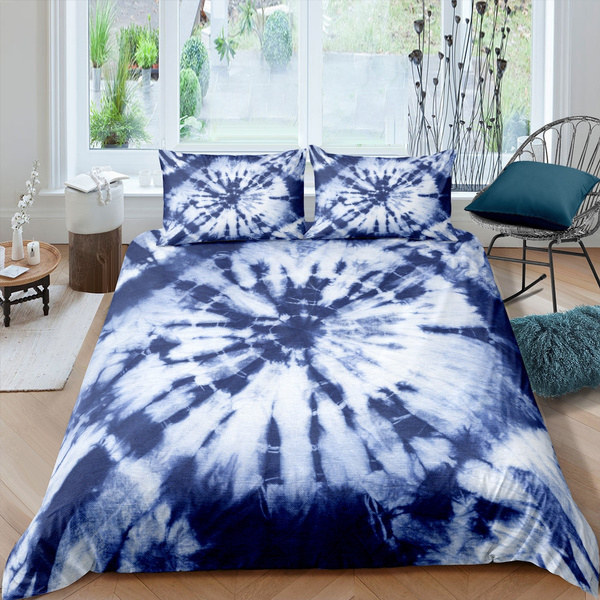 Mandala Tie Dye Spiral Duvet Cover For, How To Sew Duvet Cover With Ties
