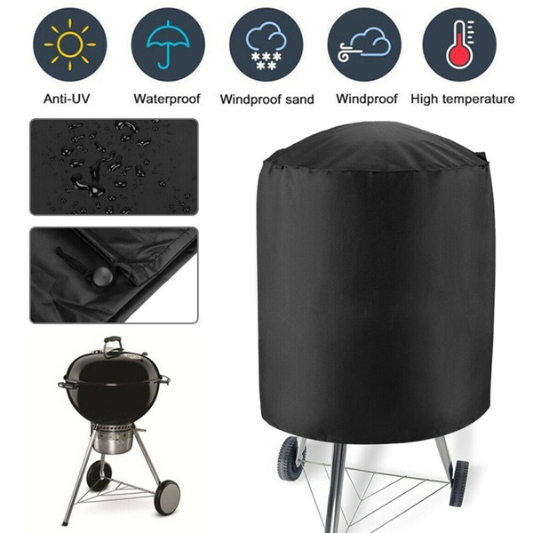 Large Round Waterproof Outdoor Garden Kettle Barbecue BBQ Grill Cover 