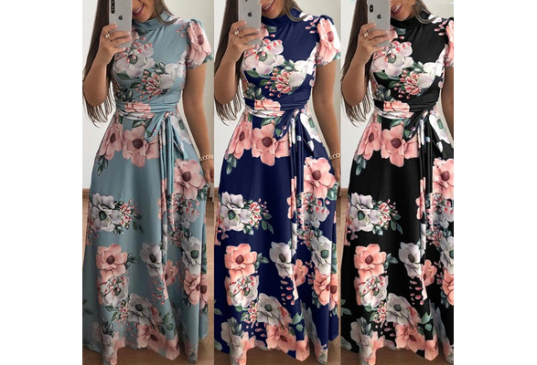 floral printed long frocks