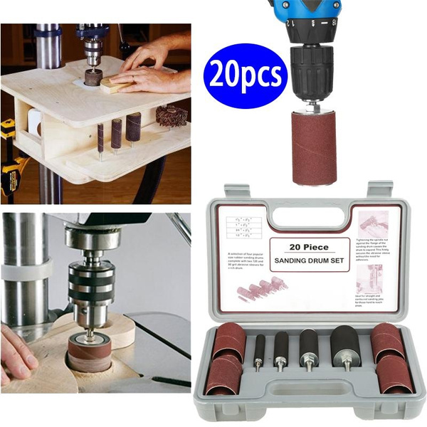 20Pc Sanding Drum For Electric Drill 