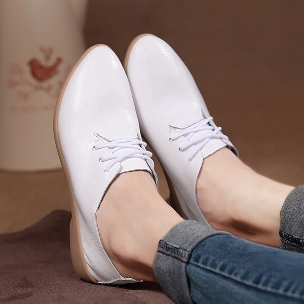 brandwond massa Nominaal 2020 Vrouwen Flats Schoenen Wit Vrouwelijke Toevallige Zachte Lederen Flats Lace-Up Mode Dames Lente/Zomer Schoenen Designer | Wish brandwond massa Nominaal 2020 Vrouwen Flats Schoenen Wit Vrouwelijke Toevallige Zachte Lederen Flats Lace-Up Mode Dames Lente/Zomer Schoenen Designer | Wish