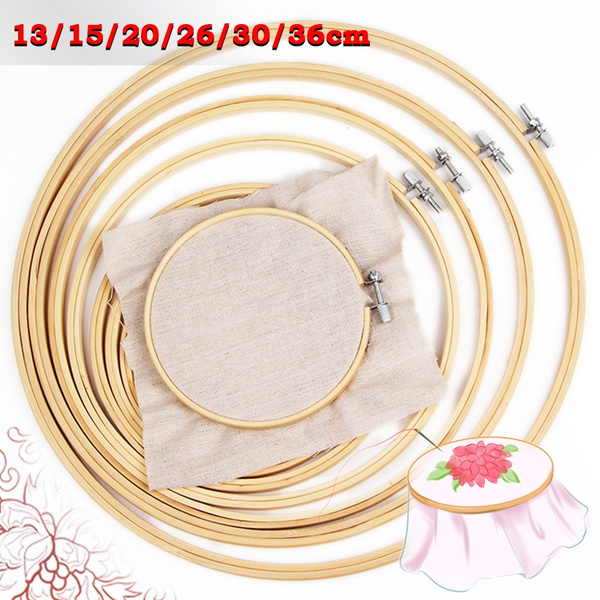 Wooden Embroidery hoop 7 Cross Stitch Frame Needlework Ring Tool