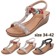 bohemia, Summer, Sandals, Womens Shoes