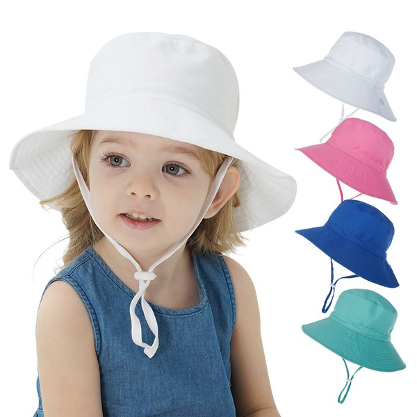 Fashion Kids Hats cotton kids bucket hat cotton fishing hat