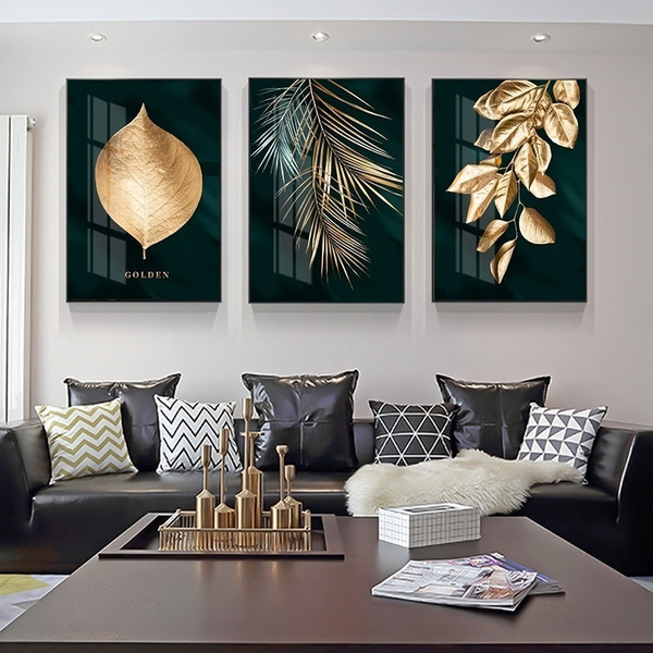 New Unframed Canvas Poster Oil Painting Nordic Decoration Golden ...