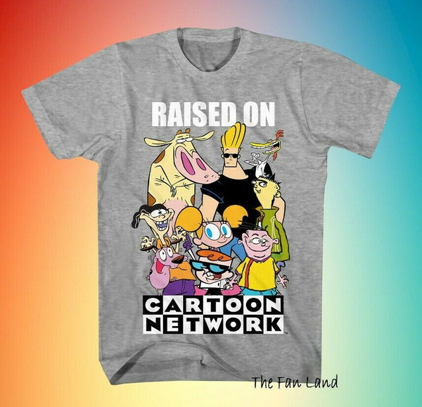 New Cartoon Network Raised On Men's Vintage T-Shirt | Wish