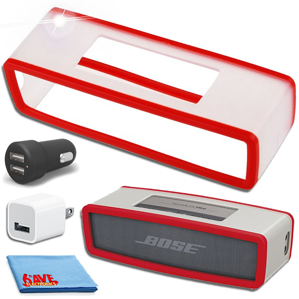 Bose SoundLink Mini soft cover Red Travel Bundle