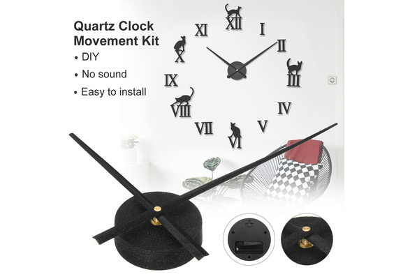 15mm Long Thread Quiet Mute Quartz Clock Movement Mechanism DIY Repair Tool IN