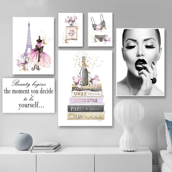 Fashion Wall Art Canvas Fashion Prints Fashion Poster Perfume 