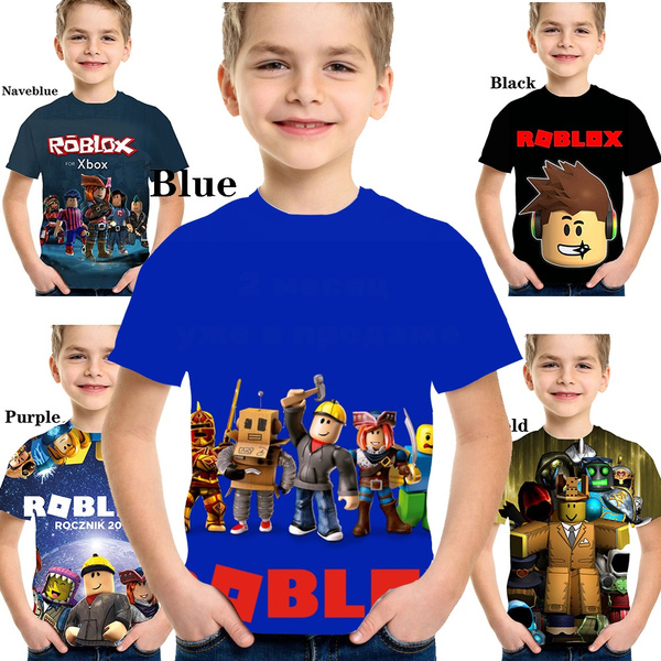 2020 Fashion Roblox 3d Printed T Shirts Kids T Shirts Boys Girls T Shirts Funny Tees Wish - boys clothing sizes 4 up roblox boys girls kids summer