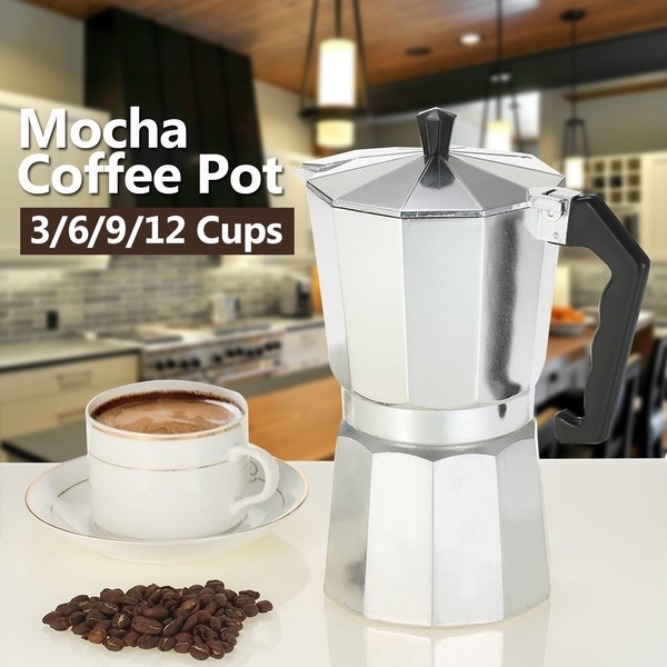 Aluminum Stove Top Espresso Percolator Coffee Maker Moka Latte Pot
