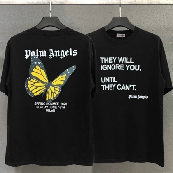 廉価 新品同様 PALM ANGELS BUTTERFLY Tシャツ Lサイズ www.baumarkt