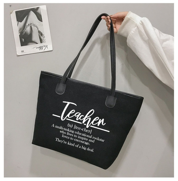 Teacher canvas outlet bags