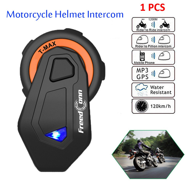 FreedConn T max Motorcycle Helmet Intercom 6 Riders Bluetooth Headset with FM Radio Moto Intercomunicador