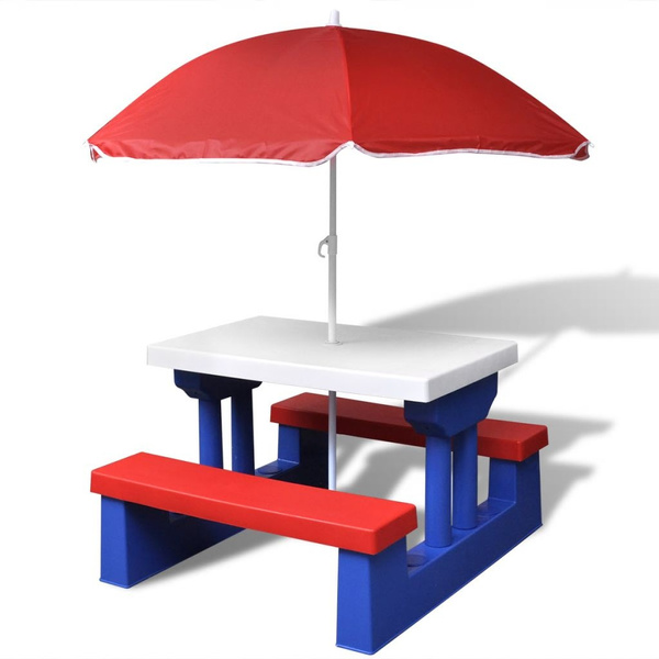 Childrens picnic best sale bench parasol