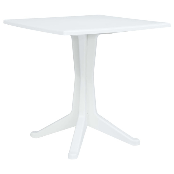 Garden Table White 70X70X71.7 Cm Plastic Gartentisch Tuintafel Table de