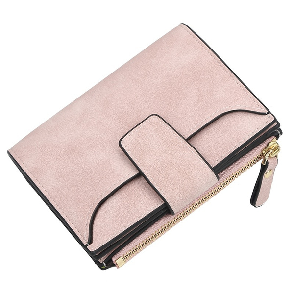 PU Leather Women Wallet Hasp Small and Slim Coin Pocket Purse