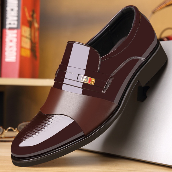 shining leather shoes for mens