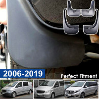 Garde-boue Pour Mercedes Vito Viano V-Class (2006-2019) - Paire 4 Pièces - Caoutchouc ABS