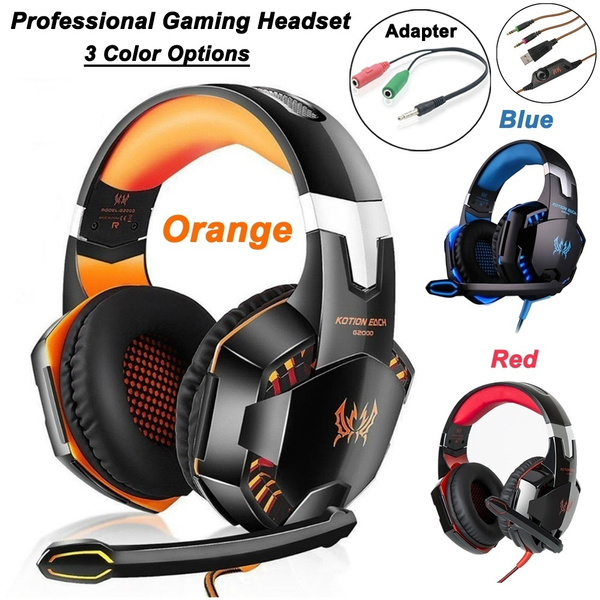 Orange gaming headset hot sale