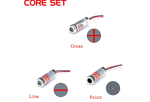 5mW 650nm Red Laser Diode Cross Module 2 Pack Red Cross