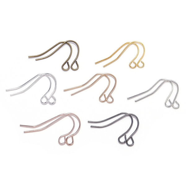 100Pcs Earring Hooks Jewelry Making Finding Supplies Earring Hook Wire Craft